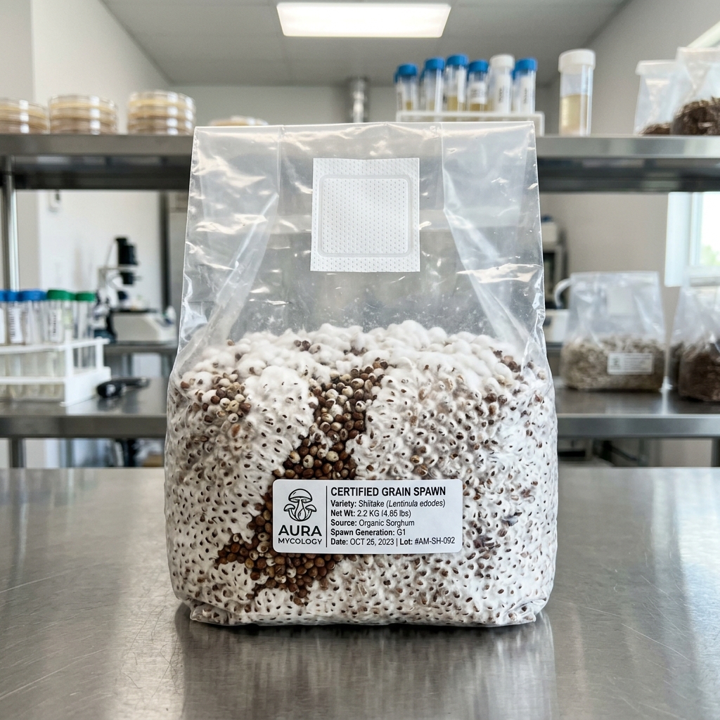 Laboratory mushroom cultivation under clean room conditions
